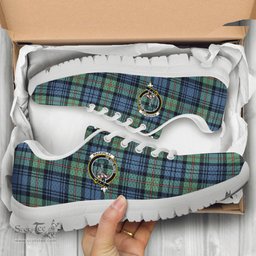 ScotsTee Shop Scottish MacKinlay Ancient Clan Crest Tartan Sneakers Tartan Casual Shoes