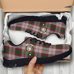 ScotsTee Shop Scottish Lindsay Dress Red Clan Crest Tartan Sneakers Tartan Casual Shoes