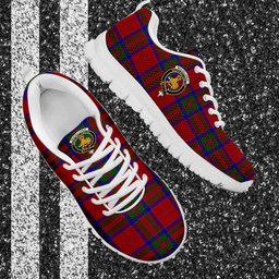 ScotsTee Shop Scottish MacGillivray Clan Crest Tartan Sneakers Tartan Casual Shoes