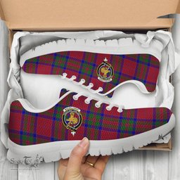 ScotsTee Shop Scottish MacGillivray Clan Crest Tartan Sneakers Tartan Casual Shoes
