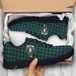 ScotsTee Shop Scottish Lamont Clan Crest Tartan Sneakers Tartan Casual Shoes