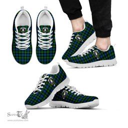 ScotsTee Shop Scottish Lamont Clan Crest Tartan Sneakers Tartan Casual Shoes