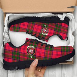 ScotsTee Shop Scottish Heron Clan Crest Tartan Sneakers Tartan Casual Shoes