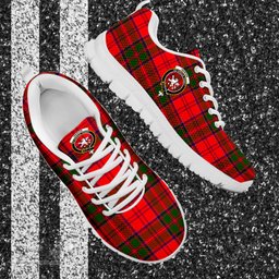 ScotsTee Shop Scottish Heron Clan Crest Tartan Sneakers Tartan Casual Shoes