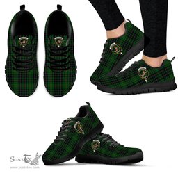 ScotsTee Shop Scottish MacAulay Hunting Clan Crest Tartan Sneakers Tartan Casual Shoes