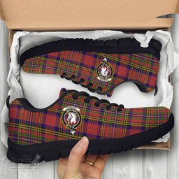 ScotsTee Shop Scottish Hepburn Clan Crest Tartan Sneakers Tartan Casual Shoes