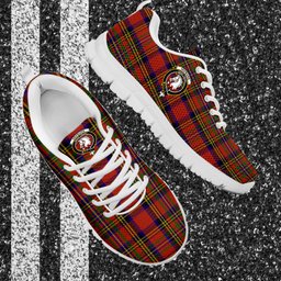 ScotsTee Shop Scottish Hepburn Clan Crest Tartan Sneakers Tartan Casual Shoes