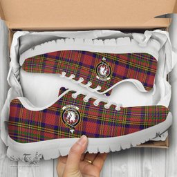 ScotsTee Shop Scottish Hepburn Clan Crest Tartan Sneakers Tartan Casual Shoes