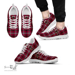 ScotsTee Shop Scottish Little Clan Crest Tartan Sneakers Tartan Casual Shoes