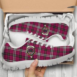 ScotsTee Shop Scottish Little Clan Crest Tartan Sneakers Tartan Casual Shoes