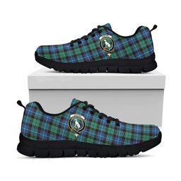 ScotsTee Shop Scottish Hunter Ancient Clan Crest Tartan Sneakers Tartan Casual Shoes