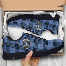 ScotsTee Shop Scottish MacKay Blue Clan Crest Tartan Sneakers Tartan Casual Shoes