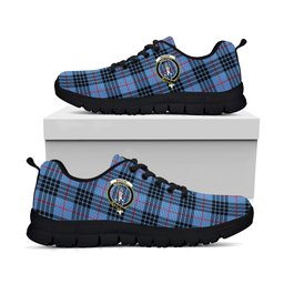 ScotsTee Shop Scottish MacKay Blue Clan Crest Tartan Sneakers Tartan Casual Shoes