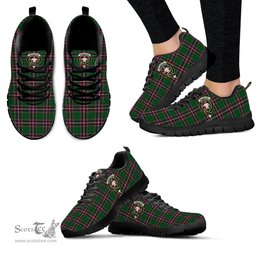 ScotsTee Shop Scottish MacFarlane Hunting Clan Crest Tartan Sneakers Tartan Casual Shoes