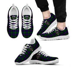 ScotsTee Shop Scottish Shaw Modern Clan Crest Tartan Sneakers Tartan Casual Shoes