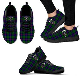 ScotsTee Shop Scottish Shaw Modern Clan Crest Tartan Sneakers Tartan Casual Shoes