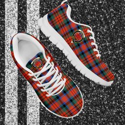 ScotsTee Shop Scottish MacDuff Ancient Clan Crest Tartan Sneakers Tartan Casual Shoes
