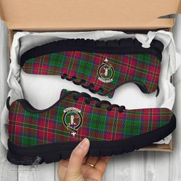 ScotsTee Shop Scottish MacCulloch Clan Crest Tartan Sneakers Tartan Casual Shoes