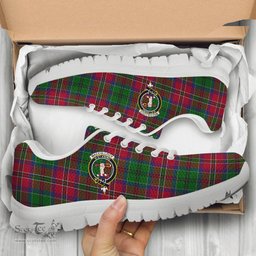 ScotsTee Shop Scottish MacCulloch Clan Crest Tartan Sneakers Tartan Casual Shoes