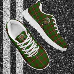 ScotsTee Shop Scottish MacKinnon Hunting Modern Clan Crest Tartan Sneakers Tartan Casual Shoes