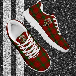 ScotsTee Shop Scottish MacQuarrie Clan Crest Tartan Sneakers Tartan Casual Shoes