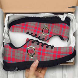 ScotsTee Shop Scottish Moubray Clan Crest Tartan Sneakers Tartan Casual Shoes