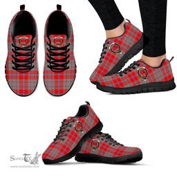 ScotsTee Shop Scottish Moubray Clan Crest Tartan Sneakers Tartan Casual Shoes