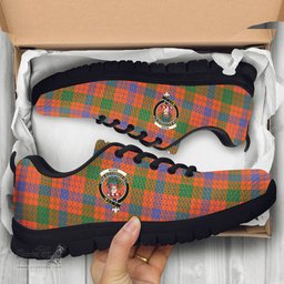 ScotsTee Shop Scottish Ross Ancient Clan Crest Tartan Sneakers Tartan Casual Shoes