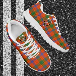 ScotsTee Shop Scottish Ross Ancient Clan Crest Tartan Sneakers Tartan Casual Shoes