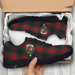 ScotsTee Shop Scottish Skene of Cromar Black Clan Crest Tartan Sneakers Tartan Casual Shoes