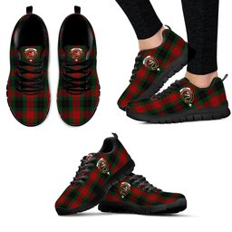ScotsTee Shop Scottish Skene of Cromar Black Clan Crest Tartan Sneakers Tartan Casual Shoes