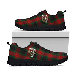 ScotsTee Shop Scottish Skene of Cromar Black Clan Crest Tartan Sneakers Tartan Casual Shoes