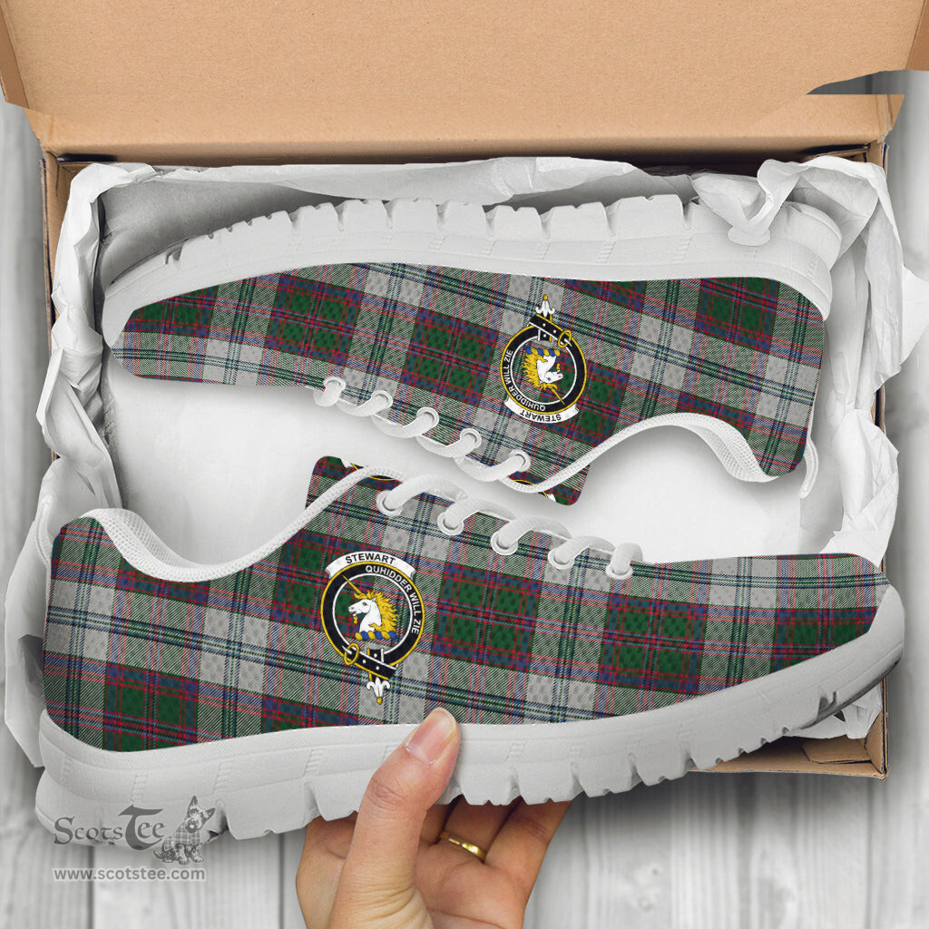 ScotsTee Shop Scottish Stewart of Appin Dress Clan Crest Tartan Sneakers Tartan Casual Shoes