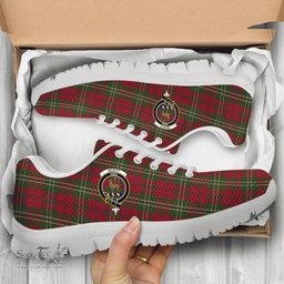 ScotsTee Shop Scottish Scott Clan Crest Tartan Sneakers Tartan Casual Shoes