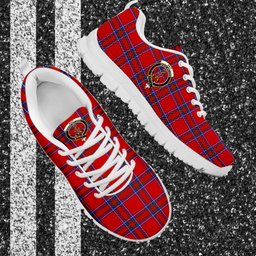 ScotsTee Shop Scottish Rait Clan Crest Tartan Sneakers Tartan Casual Shoes