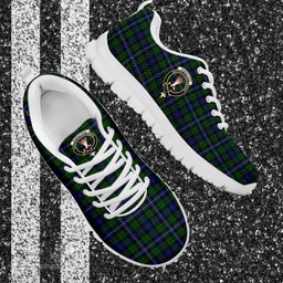 ScotsTee Shop Scottish Robertson Hunting Clan Crest Tartan Sneakers Tartan Casual Shoes