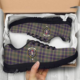 ScotsTee Shop Scottish Taylor Weathered Clan Crest Tartan Sneakers Tartan Casual Shoes