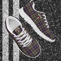 ScotsTee Shop Scottish Taylor Weathered Clan Crest Tartan Sneakers Tartan Casual Shoes