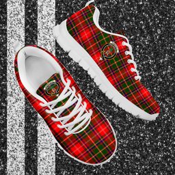 ScotsTee Shop Scottish Somerville Modern Clan Crest Tartan Sneakers Tartan Casual Shoes