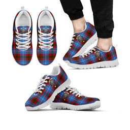 ScotsTee Shop Scottish Preston Clan Crest Tartan Sneakers Tartan Casual Shoes