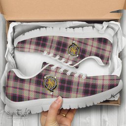 ScotsTee Shop Scottish MacPherson Hunting Ancient Clan Crest Tartan Sneakers Tartan Casual Shoes
