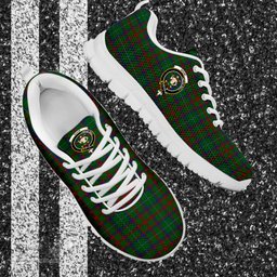 ScotsTee Shop Scottish Shaw of Tordarroch Green Hunting Clan Crest Tartan Sneakers Tartan Casual Shoes