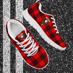 ScotsTee Shop Scottish Wemyss Modern Clan Crest Tartan Sneakers Tartan Casual Shoes