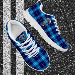 ScotsTee Shop Scottish McKerrell Clan Crest Tartan Sneakers Tartan Casual Shoes