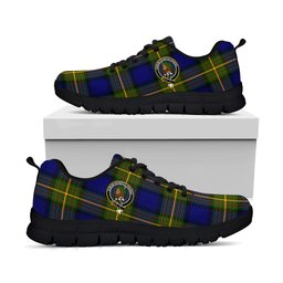 ScotsTee Shop Scottish Moore Clan Crest Tartan Sneakers Tartan Casual Shoes