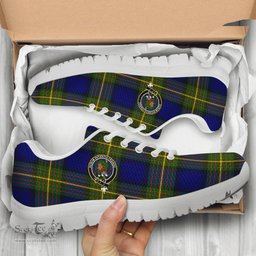 ScotsTee Shop Scottish Moore Clan Crest Tartan Sneakers Tartan Casual Shoes