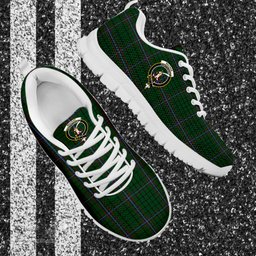 ScotsTee Shop Scottish MacRae Clan Crest Tartan Sneakers Tartan Casual Shoes