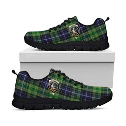 ScotsTee Shop Scottish McKellar Clan Crest Tartan Sneakers Tartan Casual Shoes