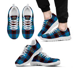 ScotsTee Shop Scottish Wedderburn Clan Crest Tartan Sneakers Tartan Casual Shoes