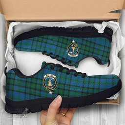 ScotsTee Shop Scottish Matheson Hunting Clan Crest Tartan Sneakers Tartan Casual Shoes